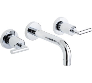 Grupo de lavabo empotrado caño 16 cm Cromado Ixo